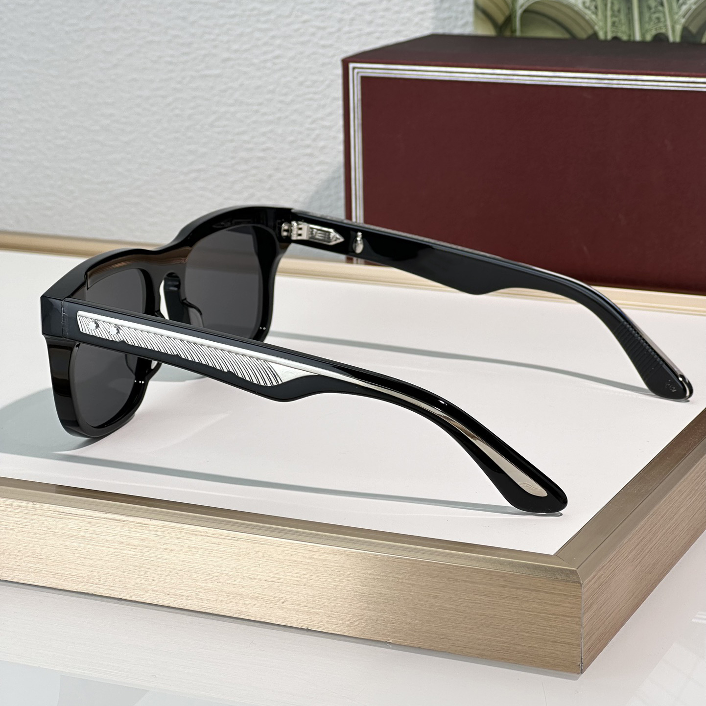 Fashion Sunglasses For Men Women WESLEYI Summer Square Super Designer Stylish High Street Style Anti-Ultraviolet UV400 Plate Acetate Full Frame Glasse