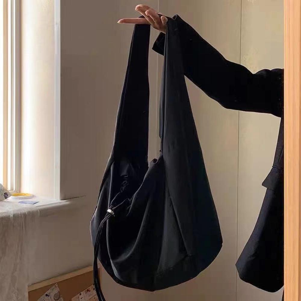 Women Solid Color Crossbody Bags Large Capacity Travel Messenger Student Haruku Handbags Ladies Eco-Friendly Shoulder Bag H7.6#28