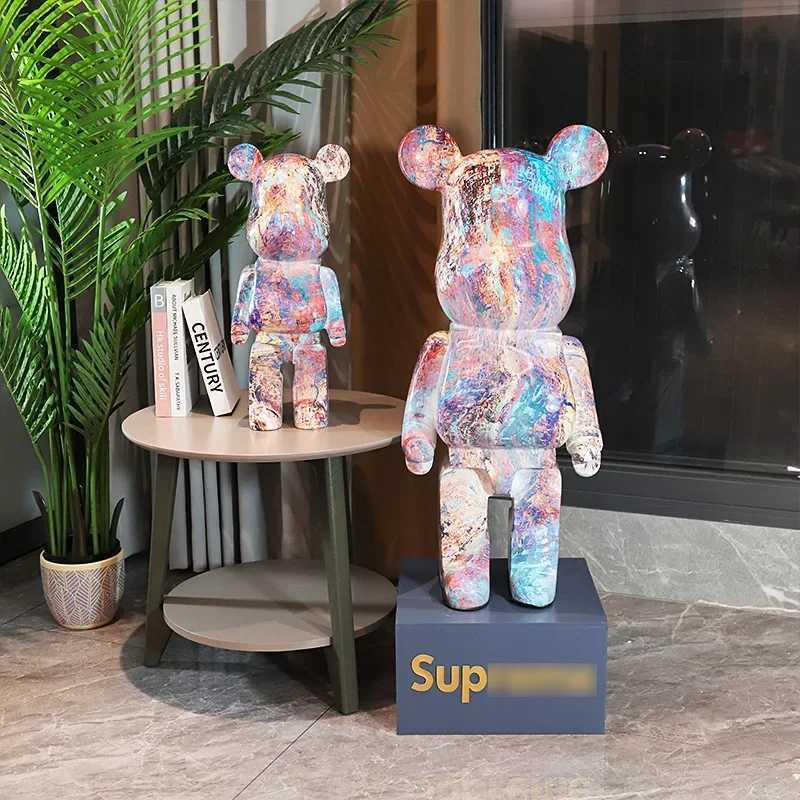 Novelty Items Decorative Objects Figurines Creative Modern 50cm Cartoon Violent Bear Decoration Piggy Bank Home Improvement TV Cabinet Large Floor Sta