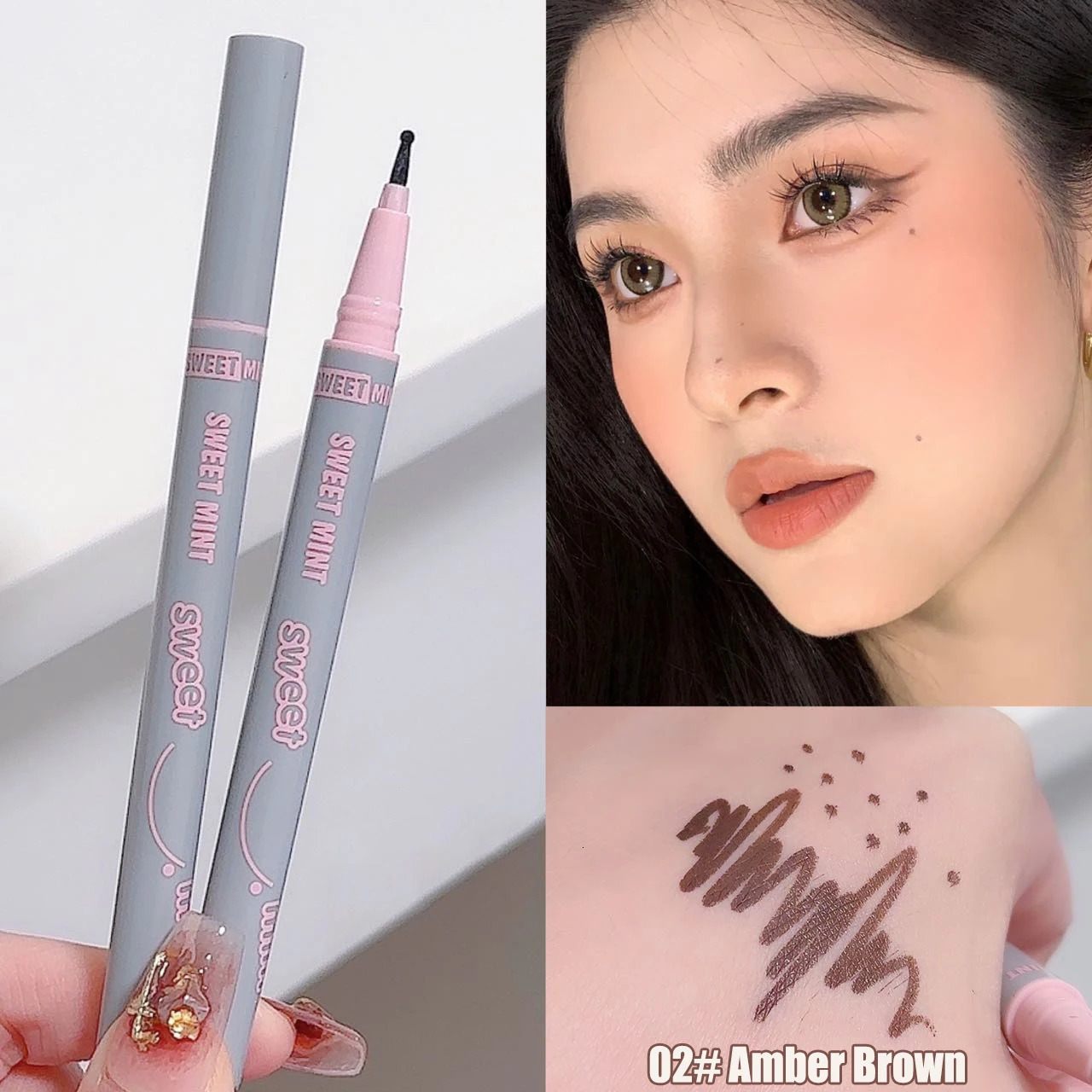 Natural Lifelike Fake Freckle Makeup Pen Liquid Lightweight Round Head Fake Spot Pen long Lasting Waterproof Face Dot Mole Pen i240705