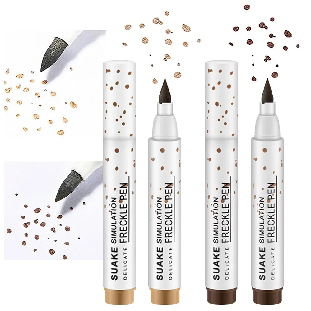 Freckle Pen Waterproof Natural Simulation Fake Spot Makeup Tool Lasting Waterproof Face Dot Spot Pen Eyeliner Durable Cosmetics i240705
