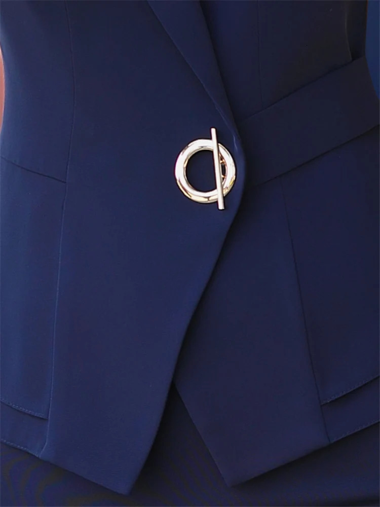 Summer Two Piece Set Women Suits Short Sleeve Blazer And Mini Skirt Elegant High Fashion Chic Lady 2 blazer Sets 240704