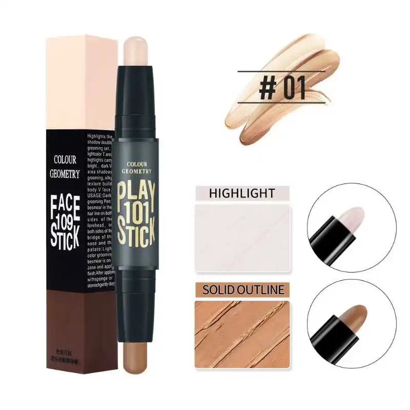 High Quality Professional Makeup Base Foundation Cream for Face Concealer Contouring for Face Bronzer Beauty Womens Cosmetics i240705