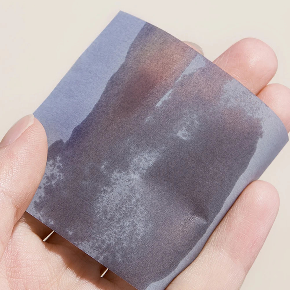 100 Sheets Oil Control Paper with Case Powder Puff Face Blotting Paper Bamboo Charcoal Face Oil Blotting Sheets for Men Women 240705