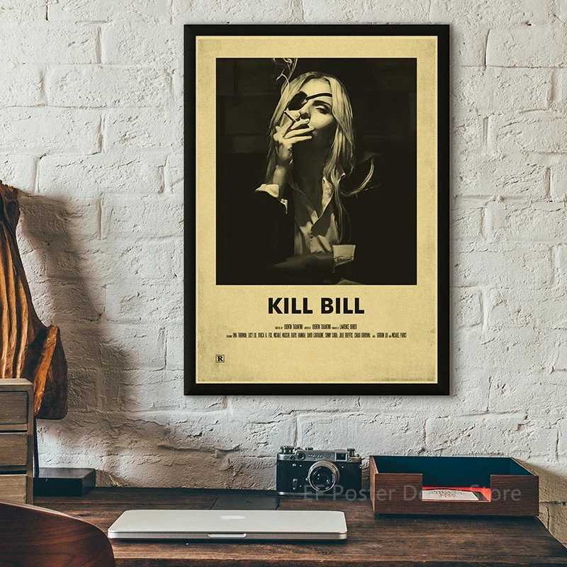 Paintings Vintage Movie Poster Aesthetics TV Film Pulp Fiction/Kill Bill Painting Prints Retro Home Decoration Wall Art Room Decor PictureL476