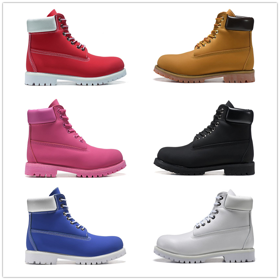 Men Women Boots Snow Ankle Boot Shoes Designer Bottes Leather Fashion Wheat Black White Brown Grey Pink Red Army Green Blue Man Trendy Booties Winter Keep Warm Shoe