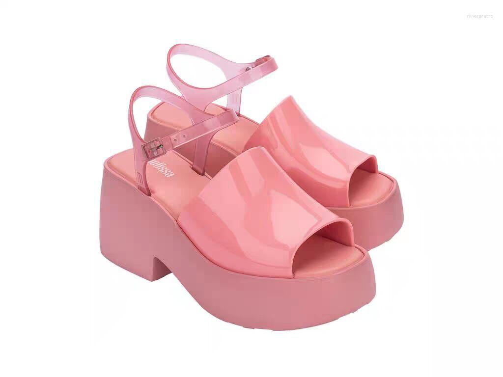 Sandals Melisa Women's Shoes Summer Roman Platform Open Toe Wedge Jelly