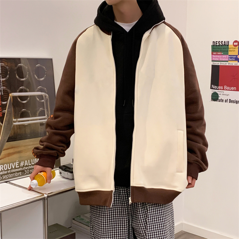 The main promotion is the men's trendy stand up collar new minimalist artistic casual hoodie with a public jacket F7.6#83.3