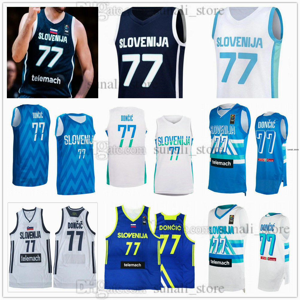 2024 Team Slovenia 77 Luka Basketball Doncic Jerseys 6 Nikolic 7 Prepelic 8 Muric 9 Nebo 15 Hrovat 20 Cerkvenik 23 Scuka 27 Dimec 30 Dragic 31 Cancar 37 Stergar Mens