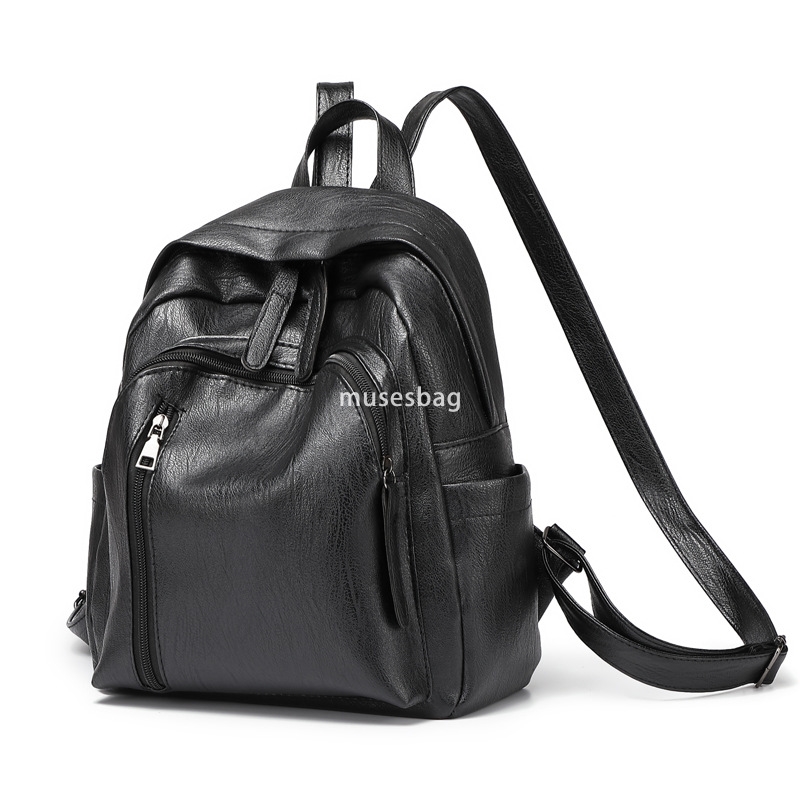 Designer women's atmospheric backpack new trendy Korean version versatile fashion leather classic backpack practical large capacity travel backpa