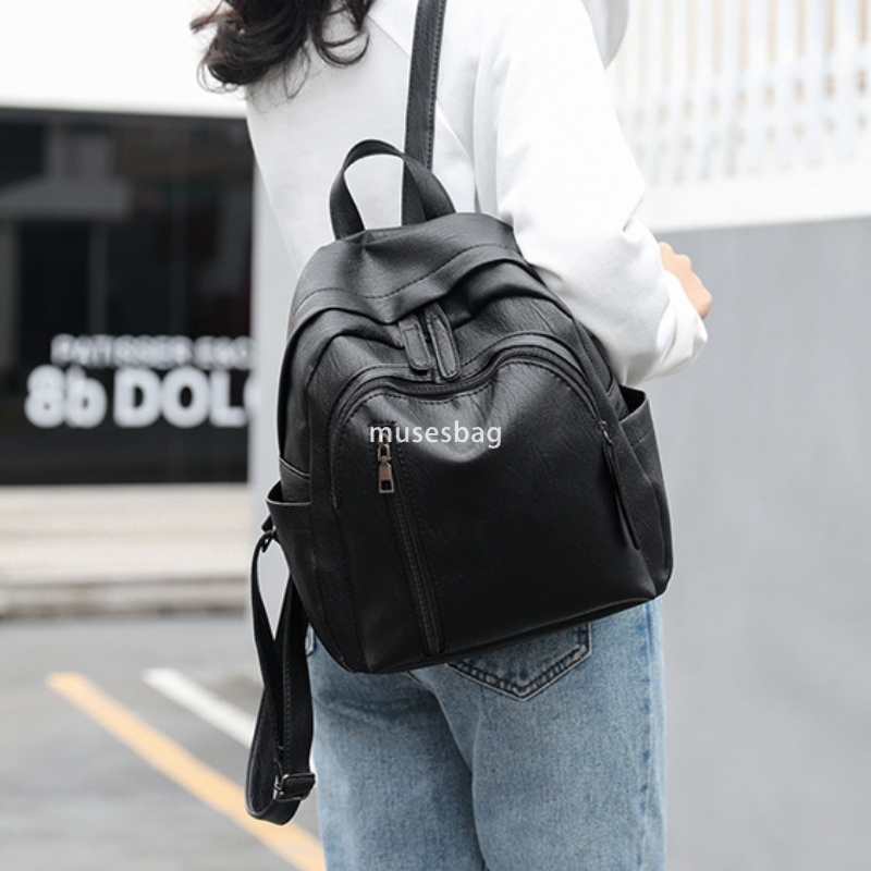 Designer women's atmospheric backpack new trendy Korean version versatile fashion leather classic backpack practical large capacity travel backpa