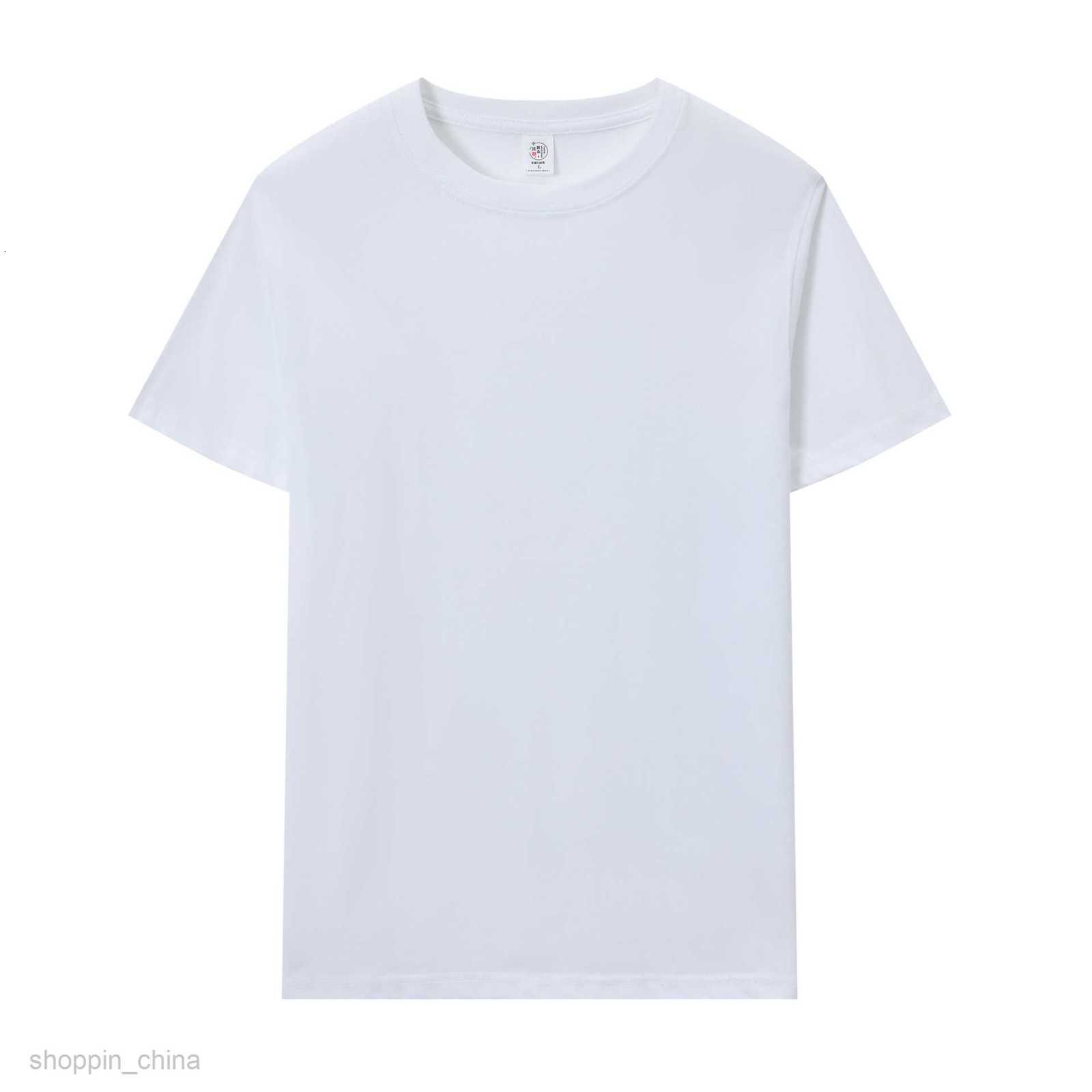 Men's T Shirts Cotton blank round neck short sleeve printed DIY hand-painted T-shirt class clothes Fashion brand tops