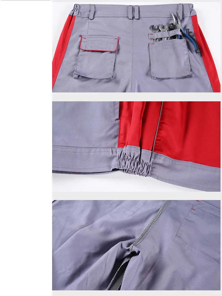 Welding Suits Workwear Clothes Men Women Long Sleeves Workmen Work Uniform Car Workshop Welding Suit Mechanical Working Overalls 240704