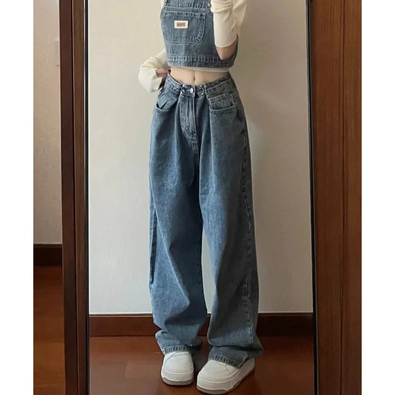 Womens Pants Vintage Denim jeans Baggy Jeans Woman High Waist Female Clothing Korean Fashion Streetwear Y2k Clothes 240704