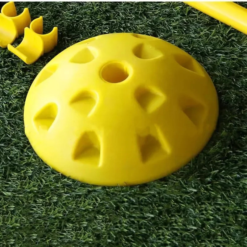 Football Training Marking Pole Nonslip Threesection Foldable Base Set Portable Soccer Equipment Accessory 240626