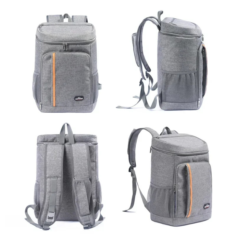 24L Outdoor Cooler Bag Thermal Backpack Insulated Picnic Lunch Bag Camping Food Drink Refrigerator Bag Leakproof Travel Backpack 240703