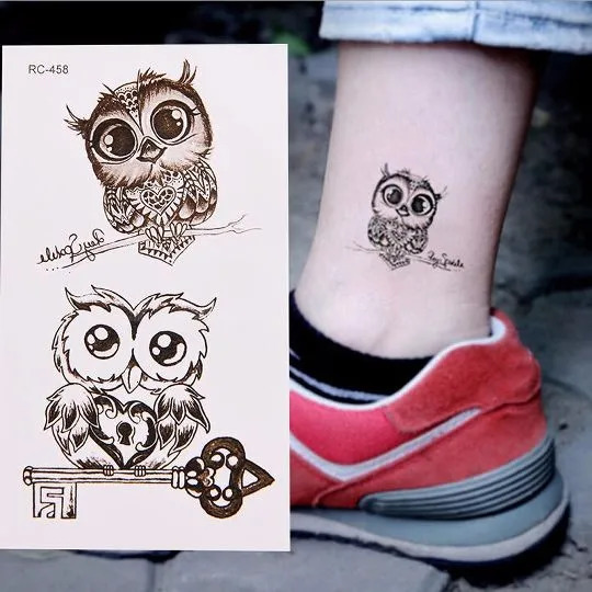 selling wrist tattoo stickers temporary body art waterproof kitten head eagle butterfly bird flight tattoo pattern tattoo stickers 240705