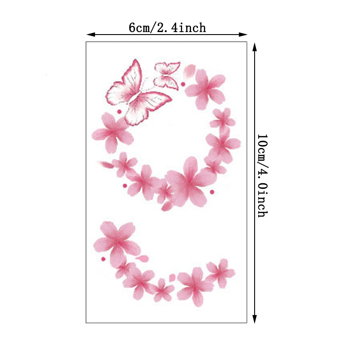 30 temporary tattoo stickers cute butterfly moon flower pattern tattoo stickers 240705