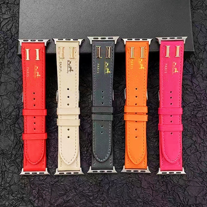 Designer Apple Watch band Watch Strap for apple watch series Ultra 10 9 8 3 4 5 6 7 38 40MM 42 44 49 mm iwatch Bands Armband Leather Watchbands Bracelet Smart Straps