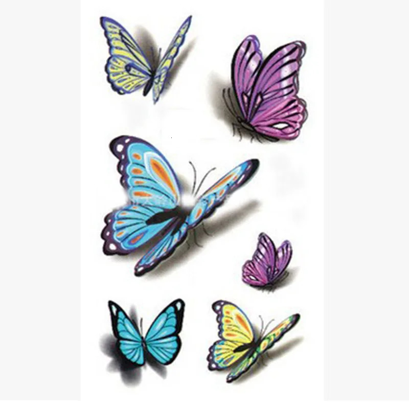 selling wrist tattoo stickers temporary body art waterproof kitten head eagle butterfly bird flight tattoo pattern tattoo stickers 240705