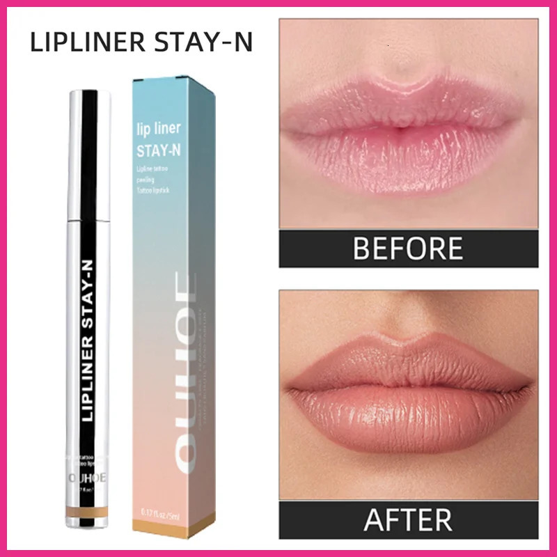 Instant Lip Plumping Liner Pencil Lip Makeup Lipstick Long Lasting Waterproof Peel Off Lady Charming Korean Cosmetics Beauty 240705