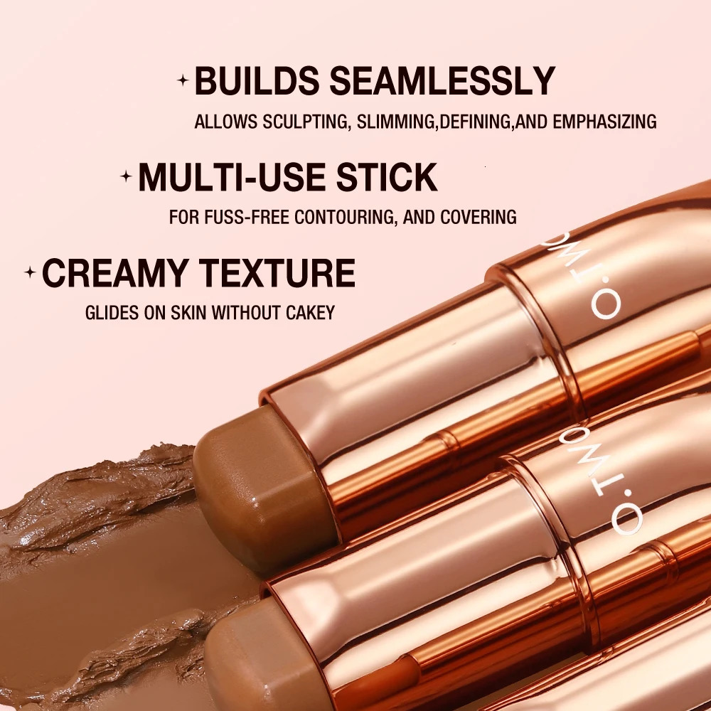 Contour Stick Cream Long-wear Lightweight Brighten Stick Easy to Sculpt Face Concealer Bronzer Contouring Makeup Pen 240705