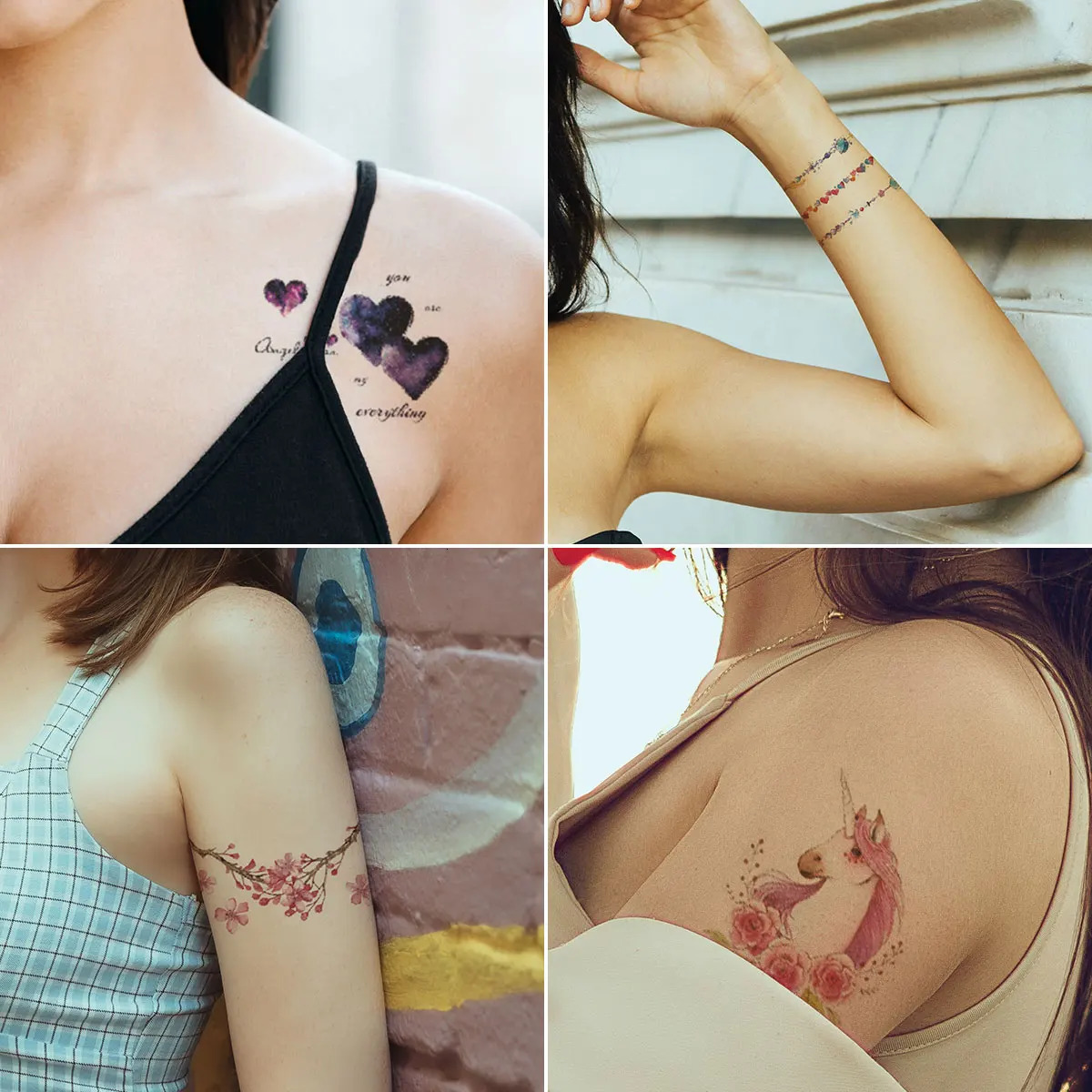 30 temporary tattoo stickers cute and fashionable patterns for women artistic tattoo stickers for body fingers wrists shoulders 240705