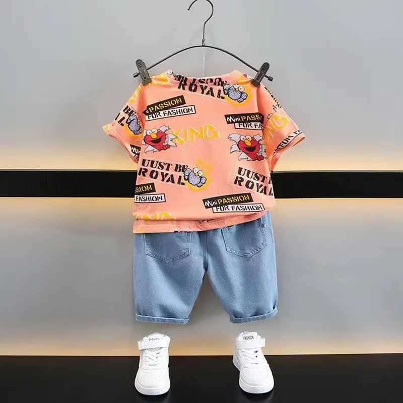 Clothing Sets Summer Tracksuit For Boys Set 2024 New Boy Letter Boy Children Clothing Two piece set For boys Kids Outfits