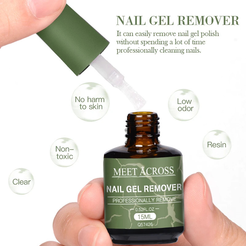 15ML gel removal 3-5 minutes quick magic nail removal gel removal polishing cleaning degradation Soak off UV LED Vernis nail art handle 240705