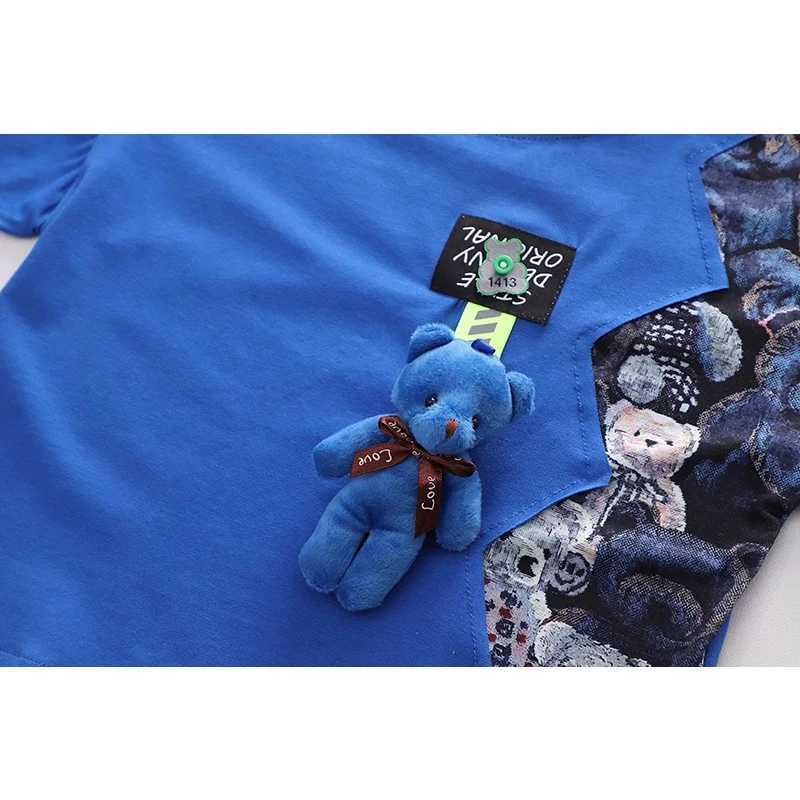 Clothing Sets Children Cotton Clothes Summer Baby Boys Cartoon Bear T Shirt Shorts 2Pcs/Sets Infant Kids Fashion Toddler Tracksuits