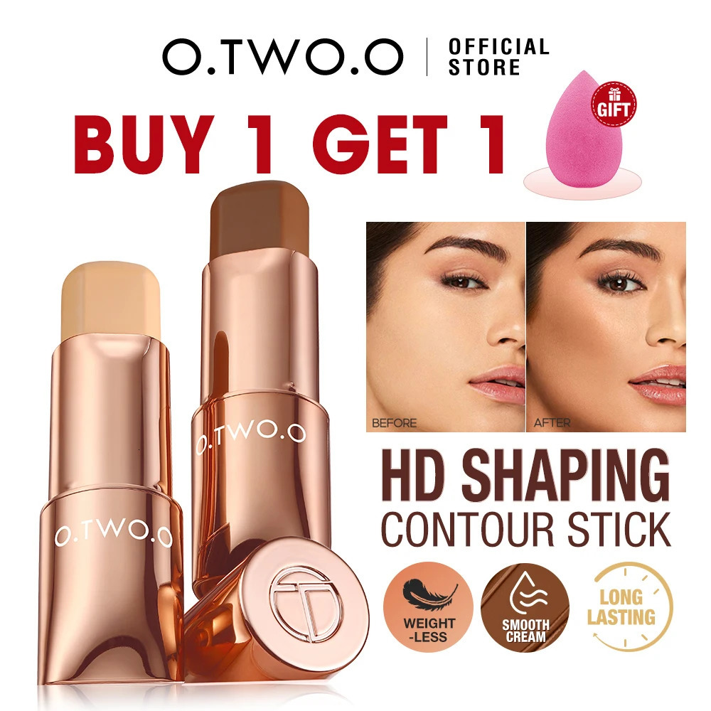 Contour Stick Cream Long-wear Lightweight Brighten Stick Easy to Sculpt Face Concealer Bronzer Contouring Makeup Pen 240705