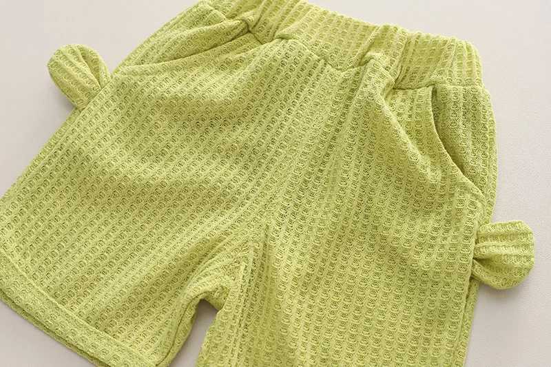 Clothing Sets Boys Summer Children Vest Set New Boys Clothes Baby Lighting Bear Sleeveless T-shirts Shorts 2pcs Wearing Eyes Casual Sport Sets