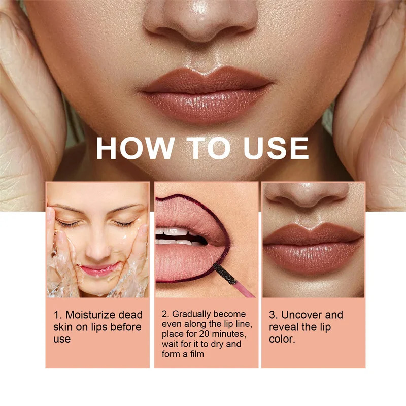 Instant Lip Plumping Liner Pencil Lip Makeup Lipstick Long Lasting Waterproof Peel Off Lady Charming Korean Cosmetics Beauty 240705