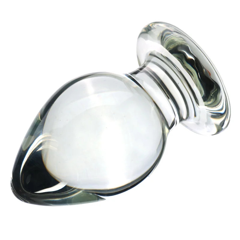 VaHppy Anal Expansion Training Gay Sex Toys Glass Anal Plugs Dilation Masturbator Conical Large SM BDSM Couple gam Adult Product 240627