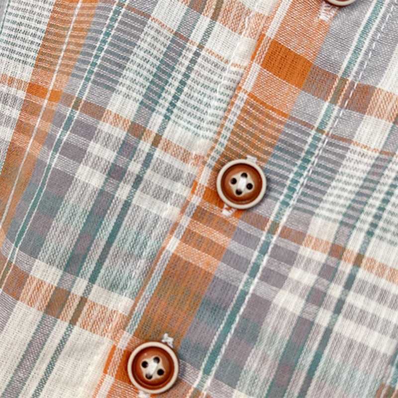 Clothing Sets Boys Clothing Sets Summer Infant Clothes Children Plaid Lapel Shirt Shorts 2Pcs Outfits Toddler Fashion Costume Kids Tracksuit