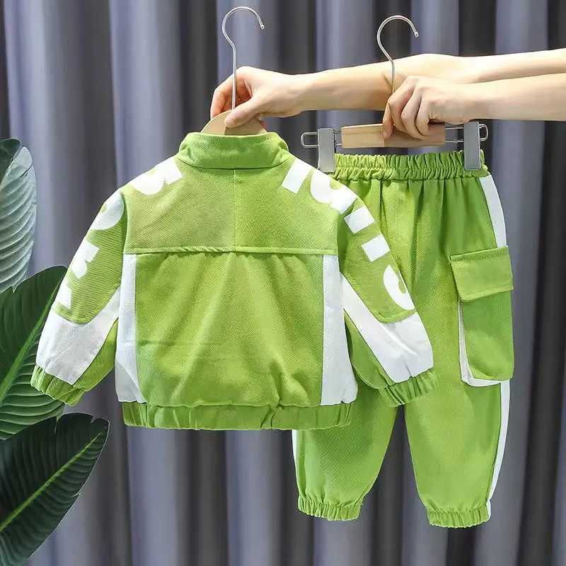 Clothing Sets Boys Set Fashion 2023 New Childrens Clothing Spring and Autumn Fashion Korean Style Boys Fashion Two Piece Set Kids Outfits
