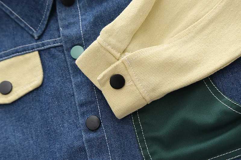 Clothing Sets Kids Boys Denim Suit Spring Autumn Childrens Casual Splicing Jacket Jeans Pants 2pcs/Set Toddler Fashion Clothing Tracksuits