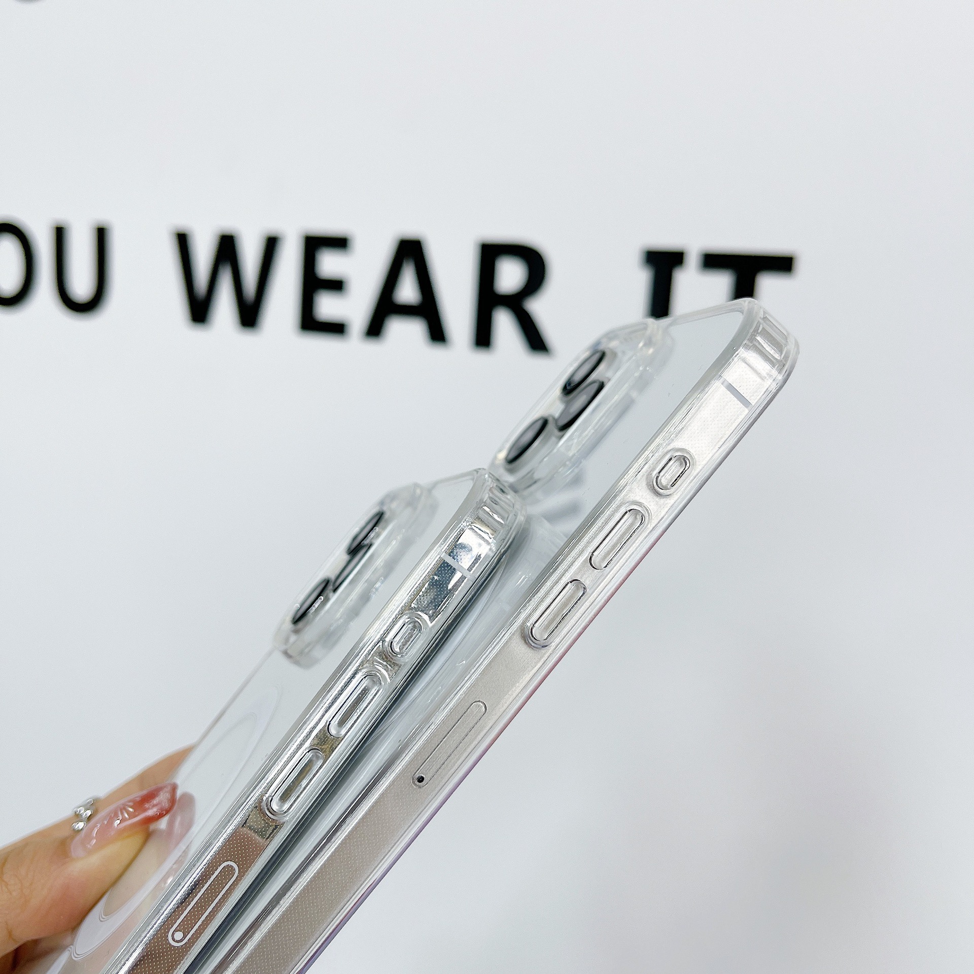 Magsofe Transparent Clear Acrylic Magnetic Shockproof Phone Cases for iPhone 16 16E 15 14 13 12 11 Pro Max XR XS X 8 7 Plus Samsung S25 S24 S23 S22 Ul