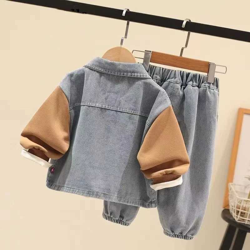 Clothing Sets Autumn Spring Children Clothes Set Baby Set Boys Denim Jacket +pants 2 Pcs Set Kids Jeans Suit for Children Full Kids Outfits