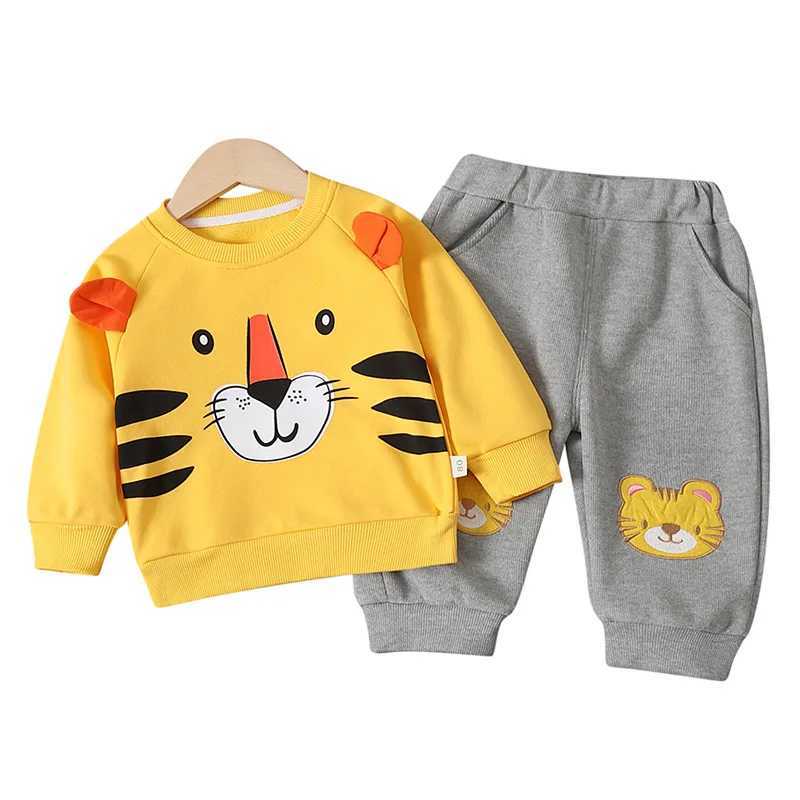 Clothing Sets Autumn Children Clothes Baby Boys Cartoon Sweatshirts + Pants 2Pcs/Sets Spring Kids Infant Clothing Toddler Sportswear 1-5 years