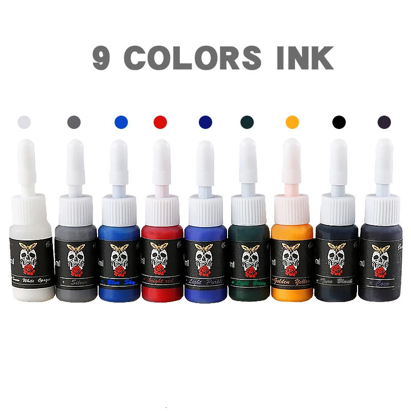 5ML Tattoo Ink Body Art Tattoo Set Professional Beauty Coating Makeup Tattoo Natural Plant Pigment anent Tattoo Ink 240705