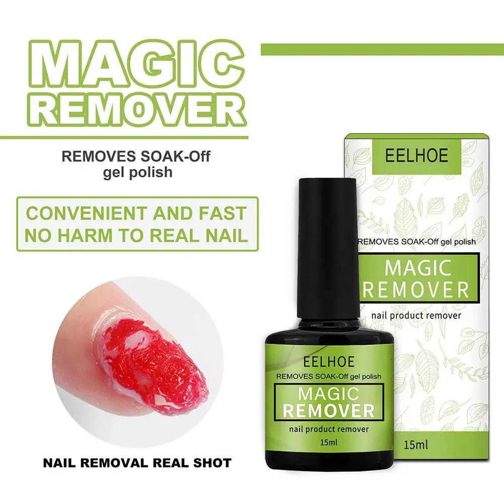 2X Quick Removing Magic Nail gel Polishing UV gel Removing Magic Cracking Nail gel Cleaning Semi anent Varnish Polishing 240705