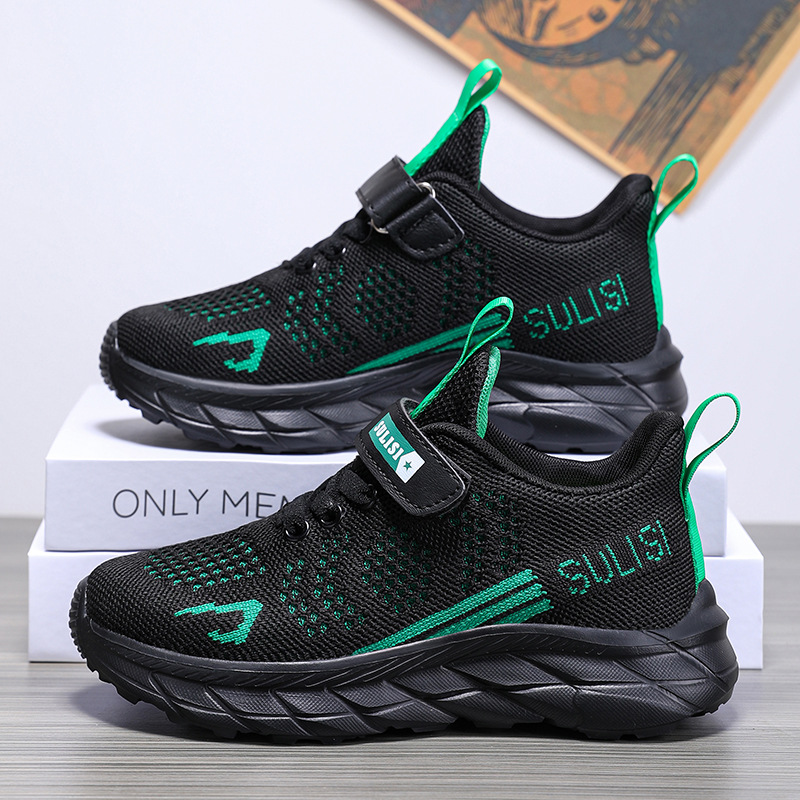 Children's Sports Shoes 2024 New Boys' Breathable Running Shoes