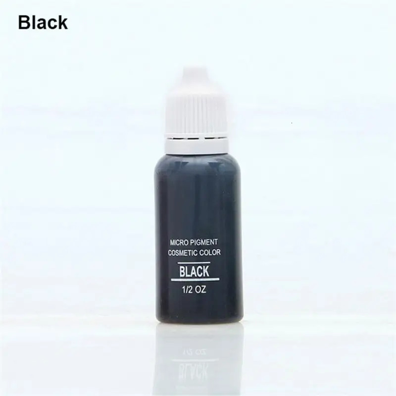 15mL/bottle professional tattoo pigment ink safety semi anent tattoo pigment body beauty tattoo art tattoo ink supplies 240705