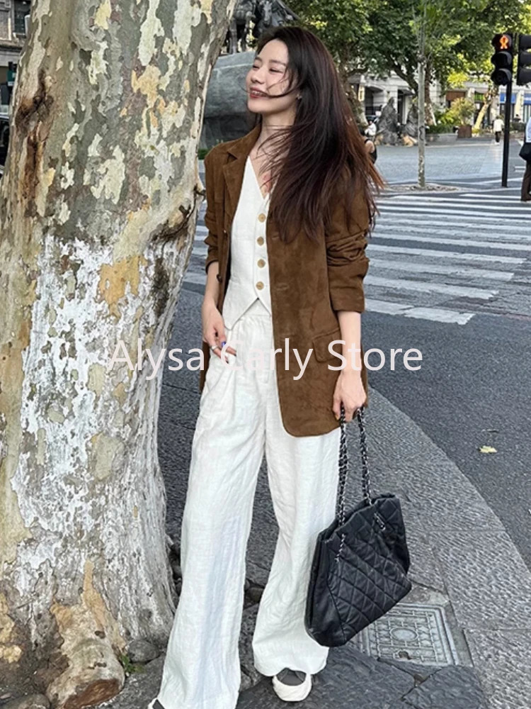Winter Korean Style Leather Jacket Women Casual Warm Loose Elegant Coats Female Fashion Office Lady Casual Moto Jackets Y2k 240625