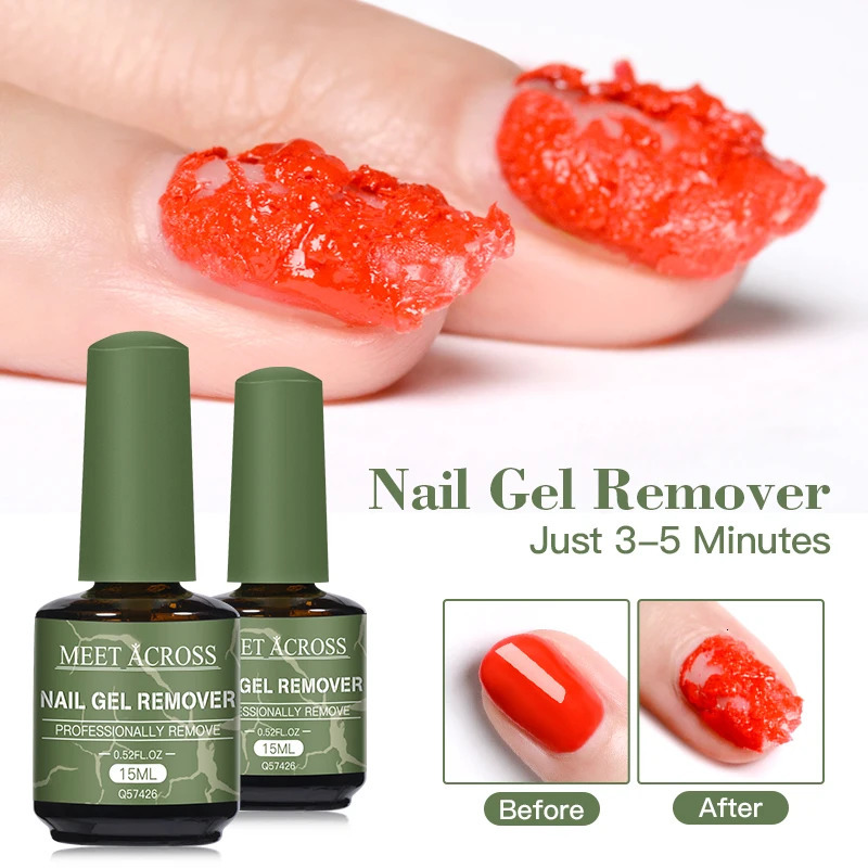 15ML gel removal 3-5 minutes quick magic nail removal gel removal polishing cleaning degradation Soak off UV LED Vernis nail art handle 240705