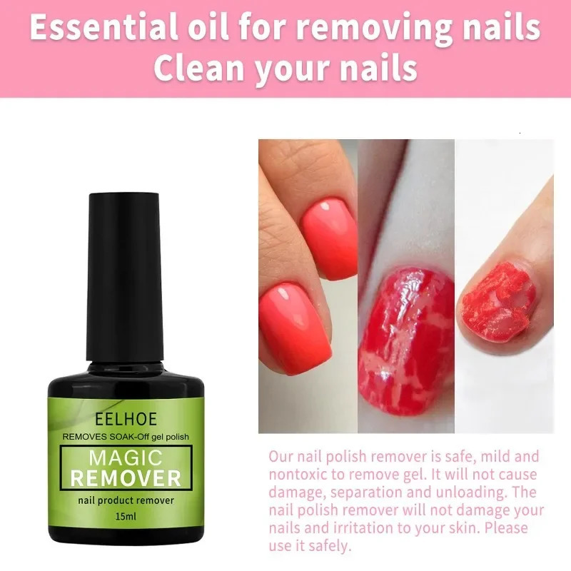 3-minute magic quick removal gel nail polish cleaning UV soap degreasing for ergonomic layer nail art removal semi anent nail tool 240705