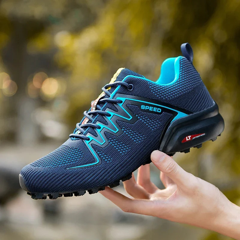 Men Hiking Shoes Waterproof Breathable Trekking Climbing Boots Desert Training Sneakers Outdoor Anti-Slip Trekking Cycling Shoes 240705
