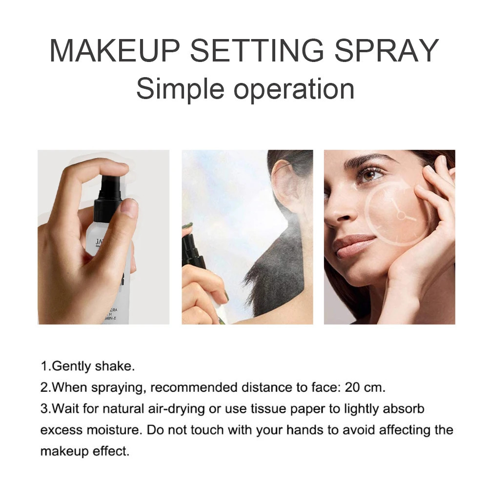 Makeup Setting Spray Moisturizing Hydrate Lasting Make Up Oil Control Natural Matte Refreshing Quick Fixer Face Beauty Cosmetics 240705