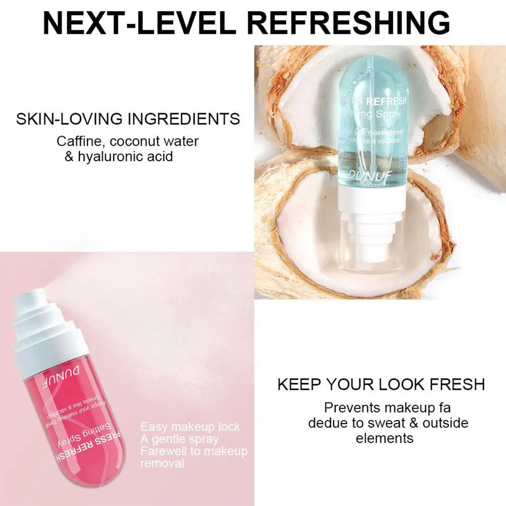 55ml Makeup Setting Spray Moisturizing Long Lasting 24 Hours Hydrate Oil Control Quick Fixer Cosmetics Keeps Your Makeup Fresh 240705